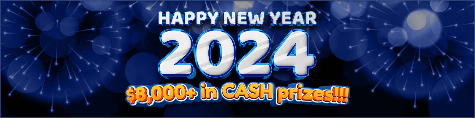 NEW YEAR: $2,024 JACKPOTS + $250,000 IN PRIZES!