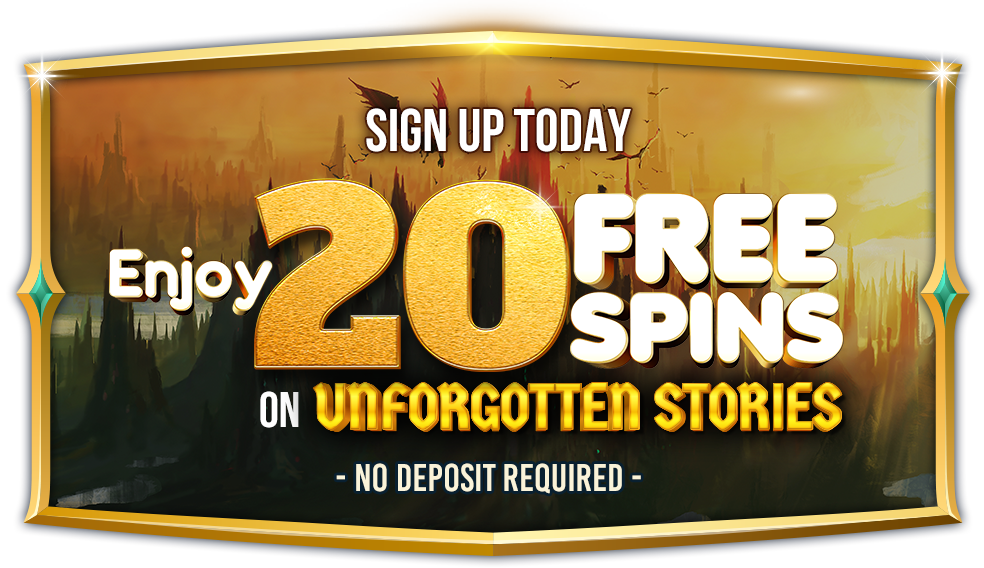Sing up today and get $20 Free Spins